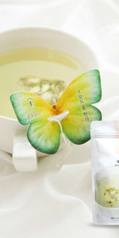 [Flowers in Full Bloom] Acacia - Butterfly Tea Bag Flower Tea (10ea)