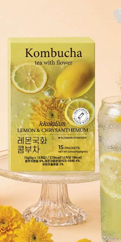 Lemon Chrysanthemum Flower Kombucha (15 Sticks)
