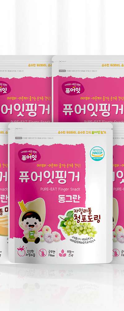 ピュアイット フィンガー ラウンドアイ お菓子 キシリトール フルーツリング 5種類の味 ベビー おやつ