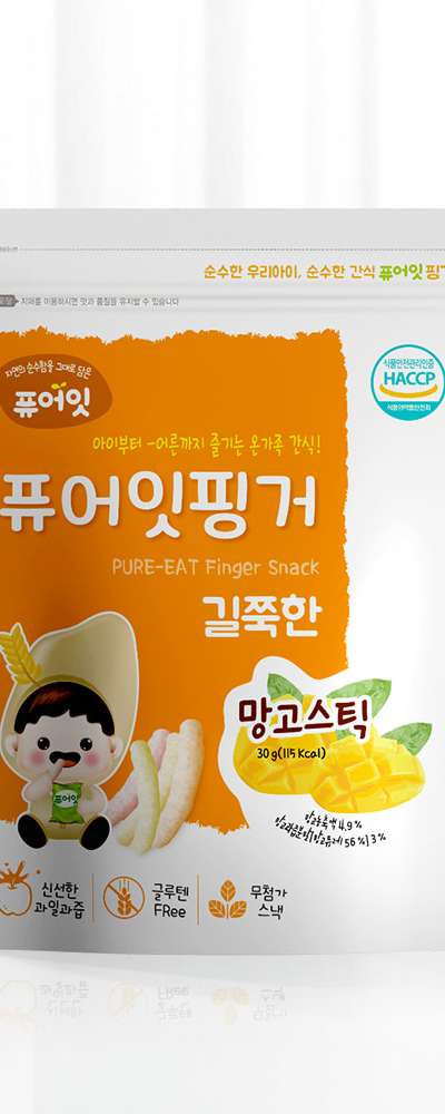 PureEat Finger Long Mango Stick Kids Snack