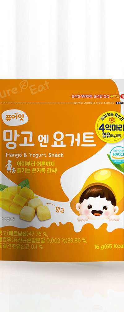 PureEat Freeze-Dried Kids Snack Mango and Yogurt