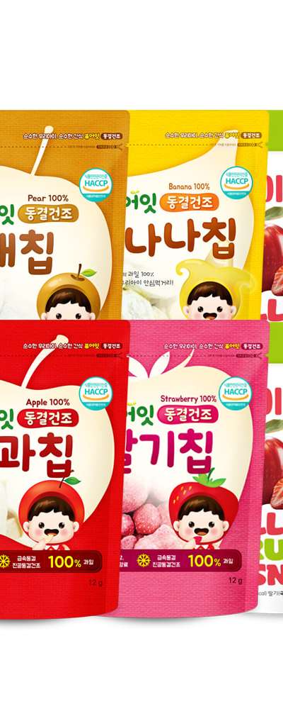 PureIt Freeze-Dried Fruit Chips Generous Pack 6-Pack Set 100% Fruit Snack