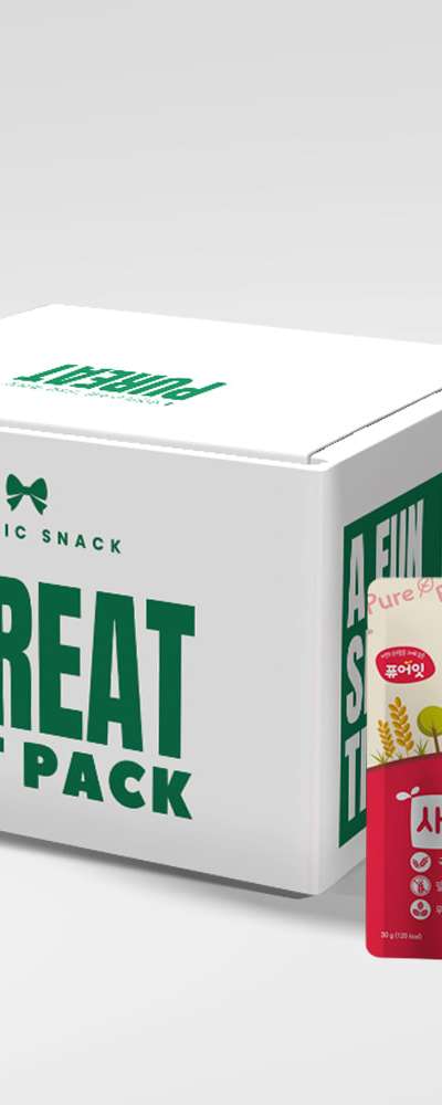[Gift Set] PureEat Organic Rice Cracker 10-Pack Gift Box