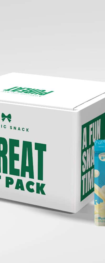 [Gift Set] PureEat Organic One-Bite Pongdang 12-Pack Gift Box