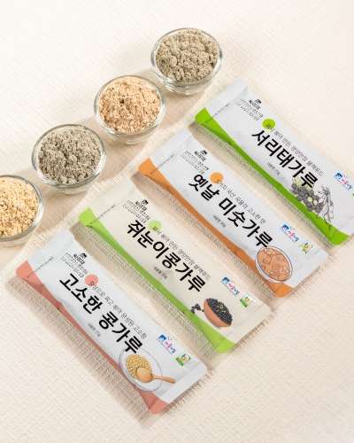 飲む穀物4種類 味わいセット 黒豆粉 昔ながら美粉 小豆粉 香ばしい豆粉