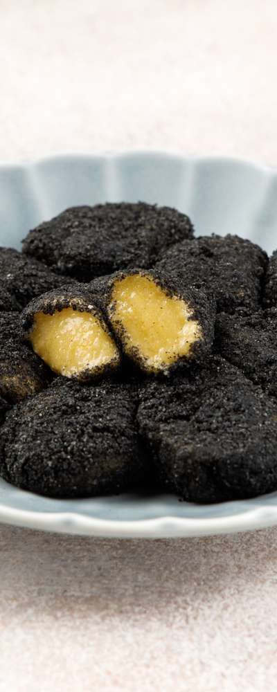 찷떡 [ 玄米 もち米 かぼちゃ 黒ごま いんじょうもち 200g ] 固くならない朝食用おいしい餅