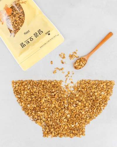 サリジェ【甘いオートミール 200g】全粒穀物手作りグラノーラ 砂糖不使用 オートミールお菓子