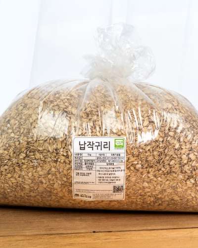 【大容量】有機栽培フラットオーツ 5kg、国産ふっくらオートミール やさしい麦ご飯作り グラノーラ材料