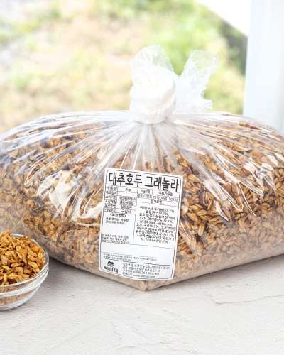[大容量] なつめくるみグラノーラ 3kg、オートミール全粒穀物シリアル 国産オートミール