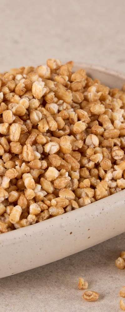 有機栽培焙煎玄米 150g、全粒穀物焙煎穀類シリアル玄米フレーク
