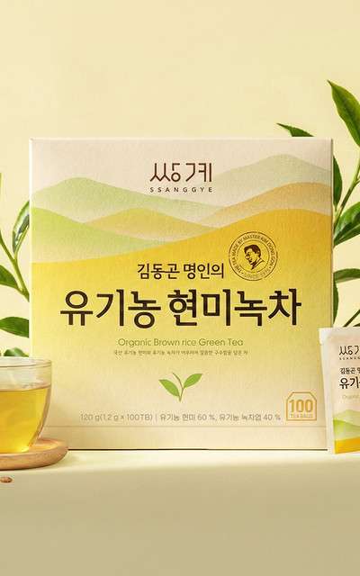 サンゲミョンチャ オーガニック玄米緑茶 100ティーバッグ