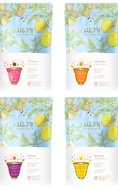Fruit Hug Pouch 20 Tea Bags - Choose 1 of 4 Flavors
