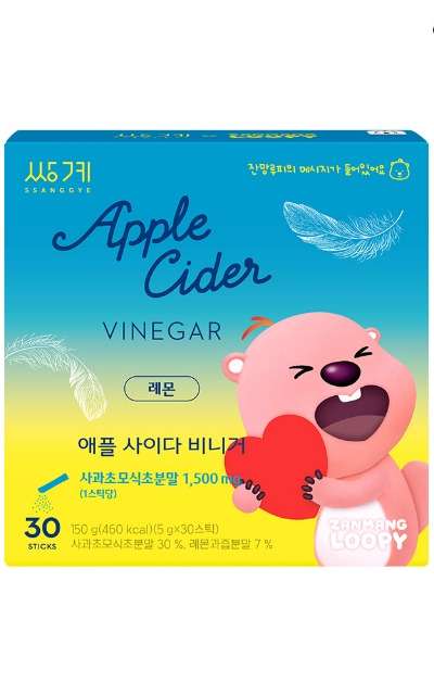Ssanggye x Zanmanglupi Apple Cider Vinegar Lemon 30 Sticks