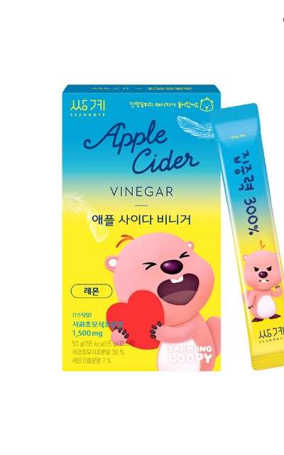 [Ssanggye X Zanmanglupi] Apple Cider Vinegar Lemon 10 Sticks