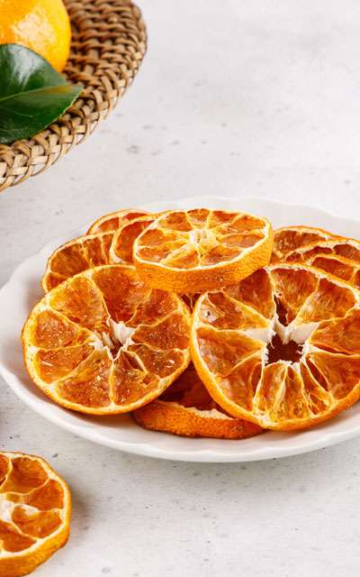 Organic Jeju Mandarin Chips 60g - Dried Citrus Fruit Chips, Sugar-Free Healthy Snack