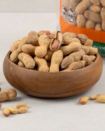 2025 Crop Domestic Roasted Red Peanuts 500g - Gochang Peanuts, Shell-On Roasted Fresh Peanuts, Savory Peanuts