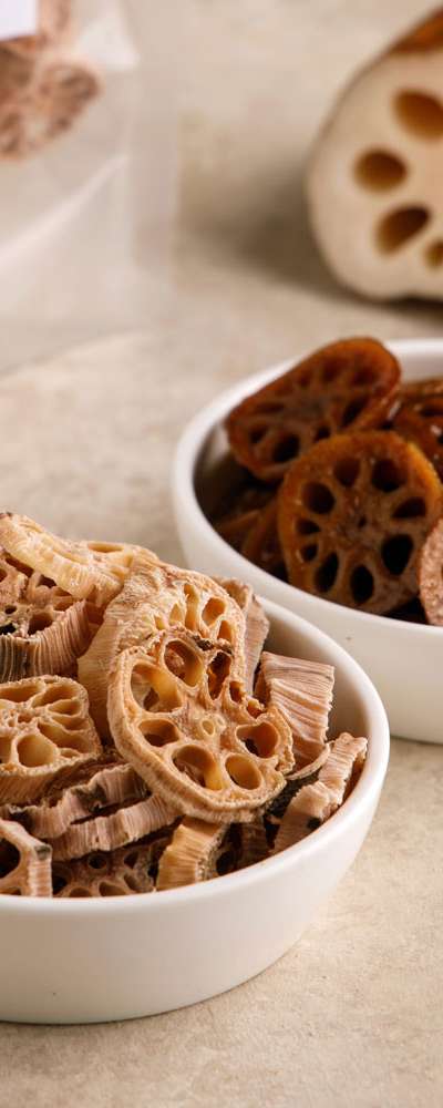 Pesticide-Free Dried Lotus Root [Zaiyen Dried Lotus Root 50g] Domestic Dried Lotus Root Seasoned Lotus Root Tea
