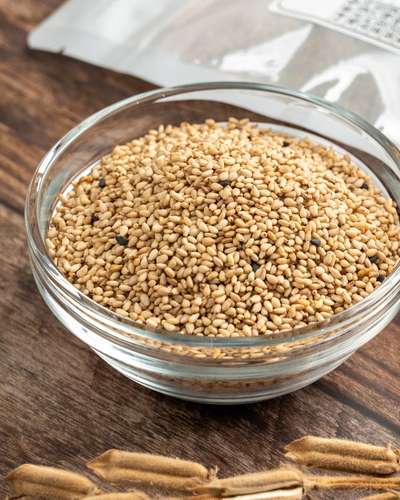 Domestic Roasted White Sesame Seeds 150g - Low Temperature Roasted Whole Sesame - Dressing
