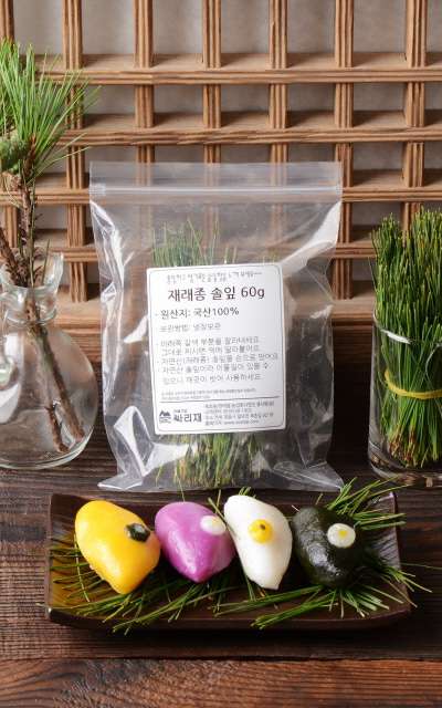 Pine Needle Ingredient Traditional Korean Pine Fresh Leaves 60g Chuseok Songpyeon Songpyeon Making Material