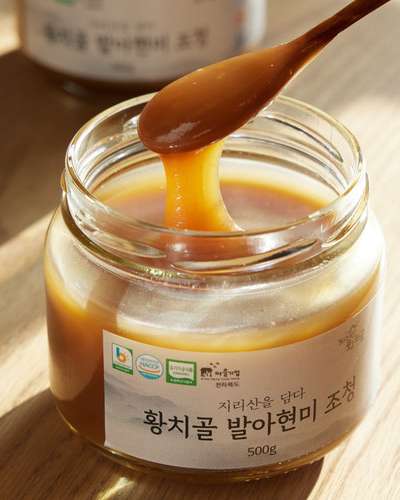 Organic Sprouted Brown Rice Syrup [500g] - Hwangchimaul Homemade Korean Rice Malt Syrup