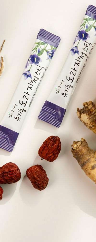 Sarijah Premium Farmer Organic Platycodon Essence Stick 10g x 20 Pouches - Respiratory Support Syrup Extract