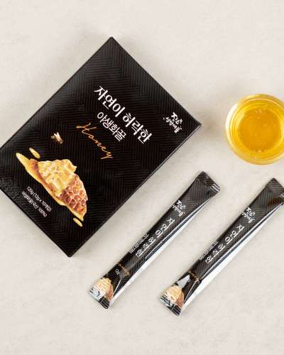 Easy-to-Squeeze Natural Raw Honey [Wildflower Honey Stick 12g 10 Pack]