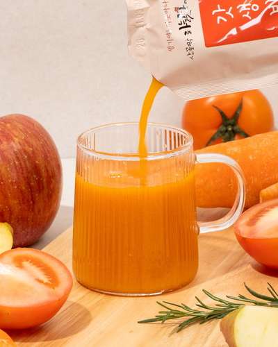 Heavenly Pantry Tomato Carrot Apple Juice [Good Life Method 110ml 30 Pack] Cold-Pressed Vegetable Juice