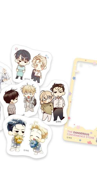 Dangerous Convenience Store Perfect-Cut Sticker Set