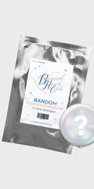 [2026 BEYOND SEASON'S GREETINGS] Hologram Can Badge 33 Types (Random)