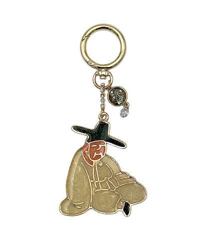 J Art Korean Souvenir Drunk Scholar Keyring - Gift for Exchange Students and Foreign Visitors