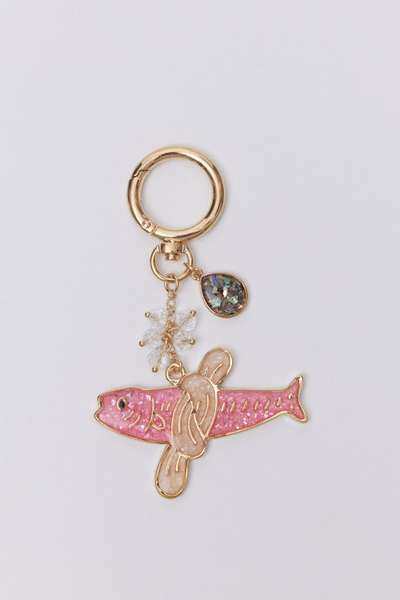 J-Art Korean Souvenir Lucky Fish Keyring - Travel Gift for International Visitors and Exchange Students