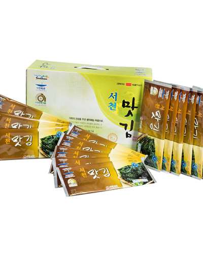 Seocheon Taste Seaweed Half-Sheet Seaweed #2 [50 Packs]