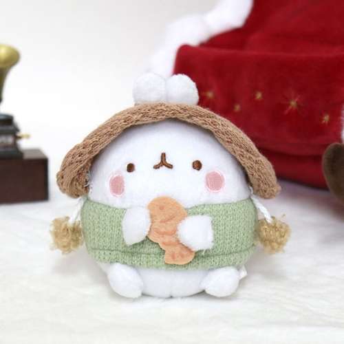 Molang Winter Season Taiyaki Molang Figure 7cm