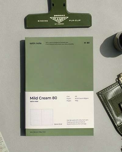[A6] Satin Notebook Mild Cream
