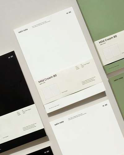 [A5] Satin Notebook Mild Cream