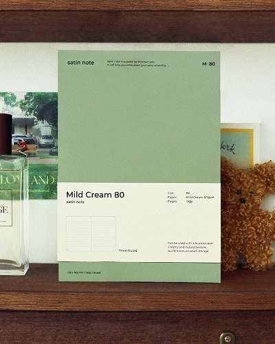 [B6] Satin Notebook Mild Cream