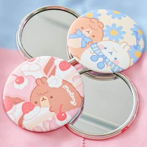 Molang Pastel Round Handheld Mirror