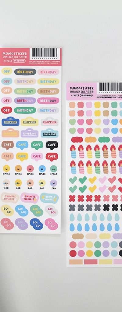 Momo Sticker Diary Decorating Deco Mini Sticker