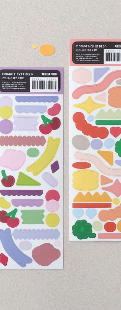 Momo Sticker Diary Decoration Shape Deco Sticker