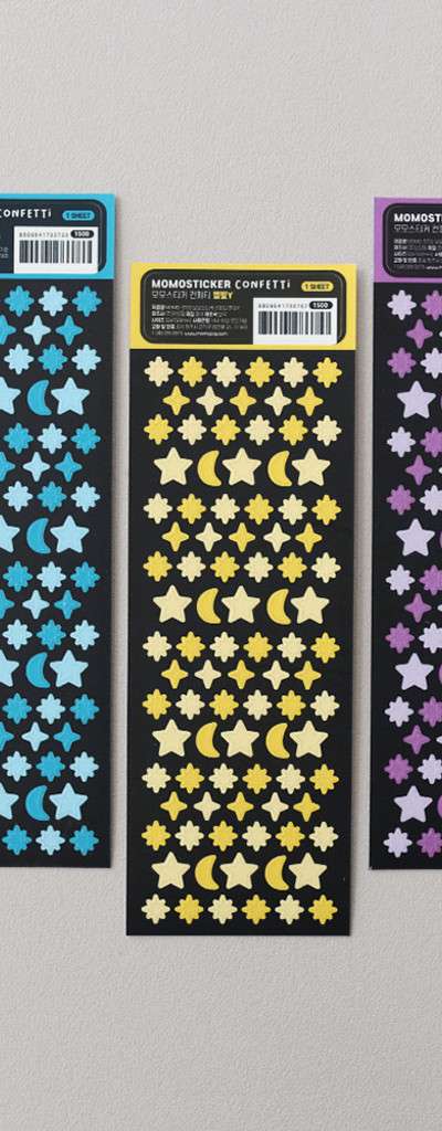 Momo Sticker Diary Decoration Confetti Starlight Sticker