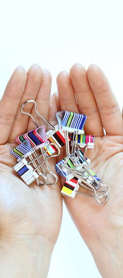 Stripe Double Clip
