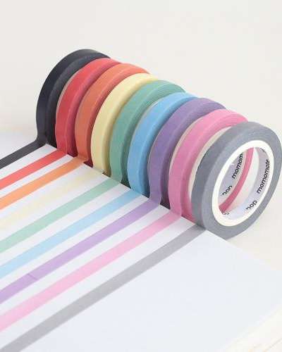 Momotape Slim Solid Color Masking Tape