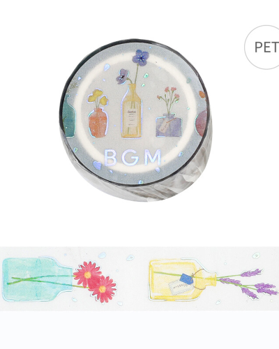 BGM Clear Masking Tape Vase BM-CDG006