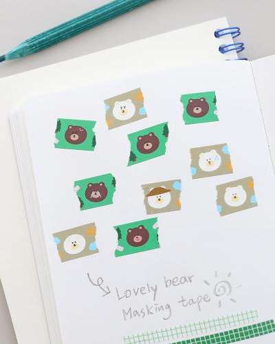 Momomate Lovely Bear Masking Tape
