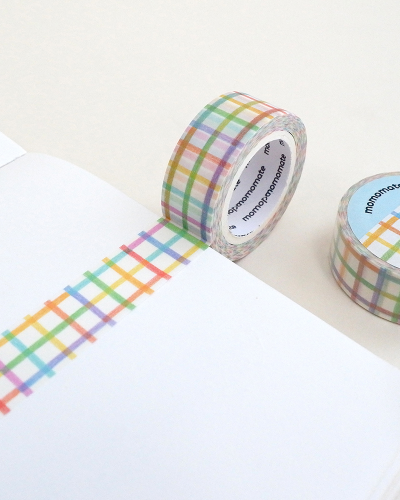Momomate Soft Colored Pencil Check Masking Tape