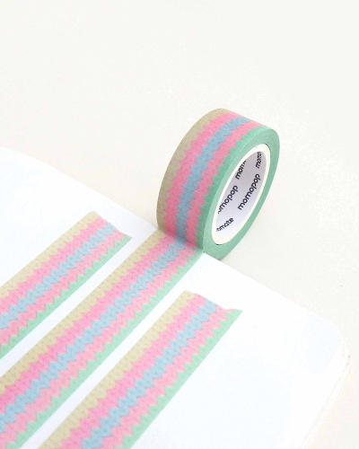 MomoMate Pastel Knit Washi Tape