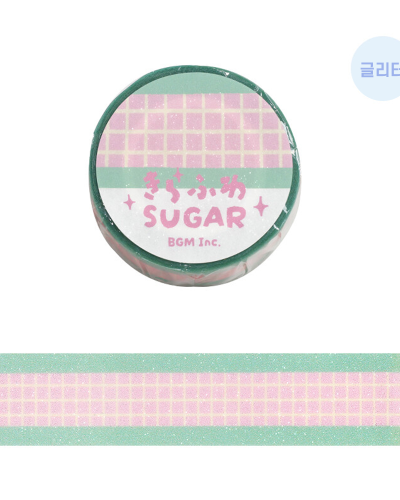 BGM Sugar Check Masking Tape Strawberry Soda BM-KD004