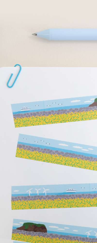 Momomate Jeju Seongsan Canola Flower Festival Masking Tape