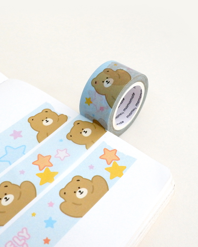 Momomate Lovely Bear Star Masking Tape
