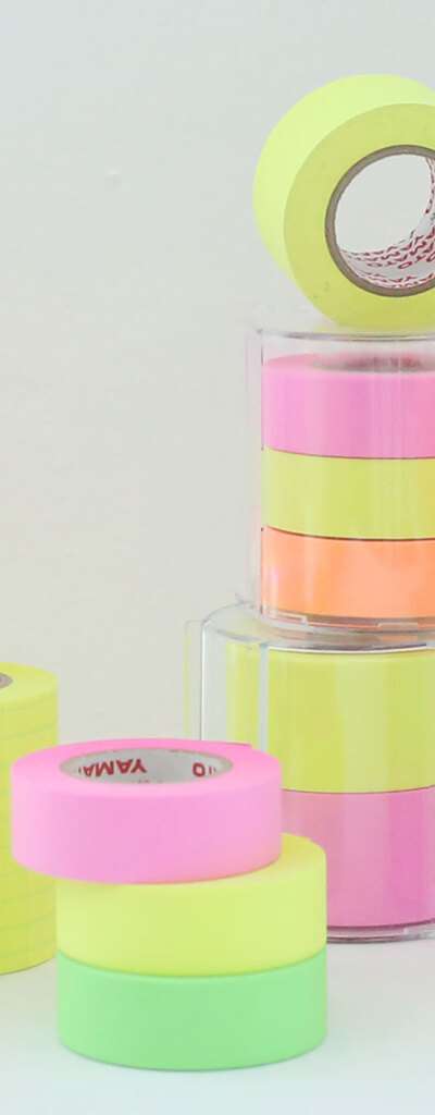 Momopop Memo Roll Adhesive Sticky Notes 50mm 25mm 15mm 36 Types Lime RK-50CH-LI